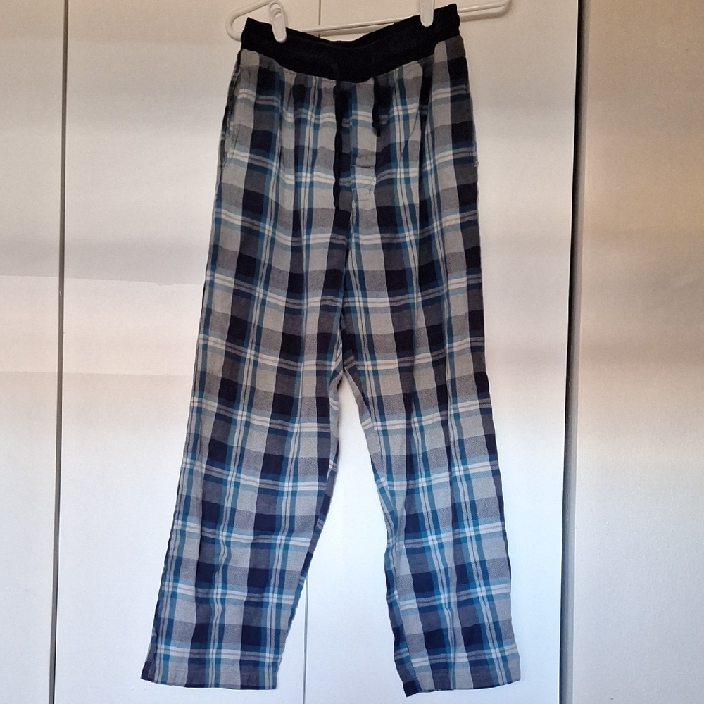Northcrest Men's Plaid Pants - Black and Blue